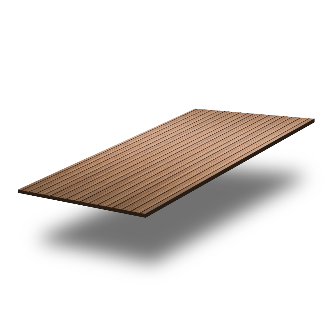 Fluted wall panel in Tan Willow (P19), multiple panels