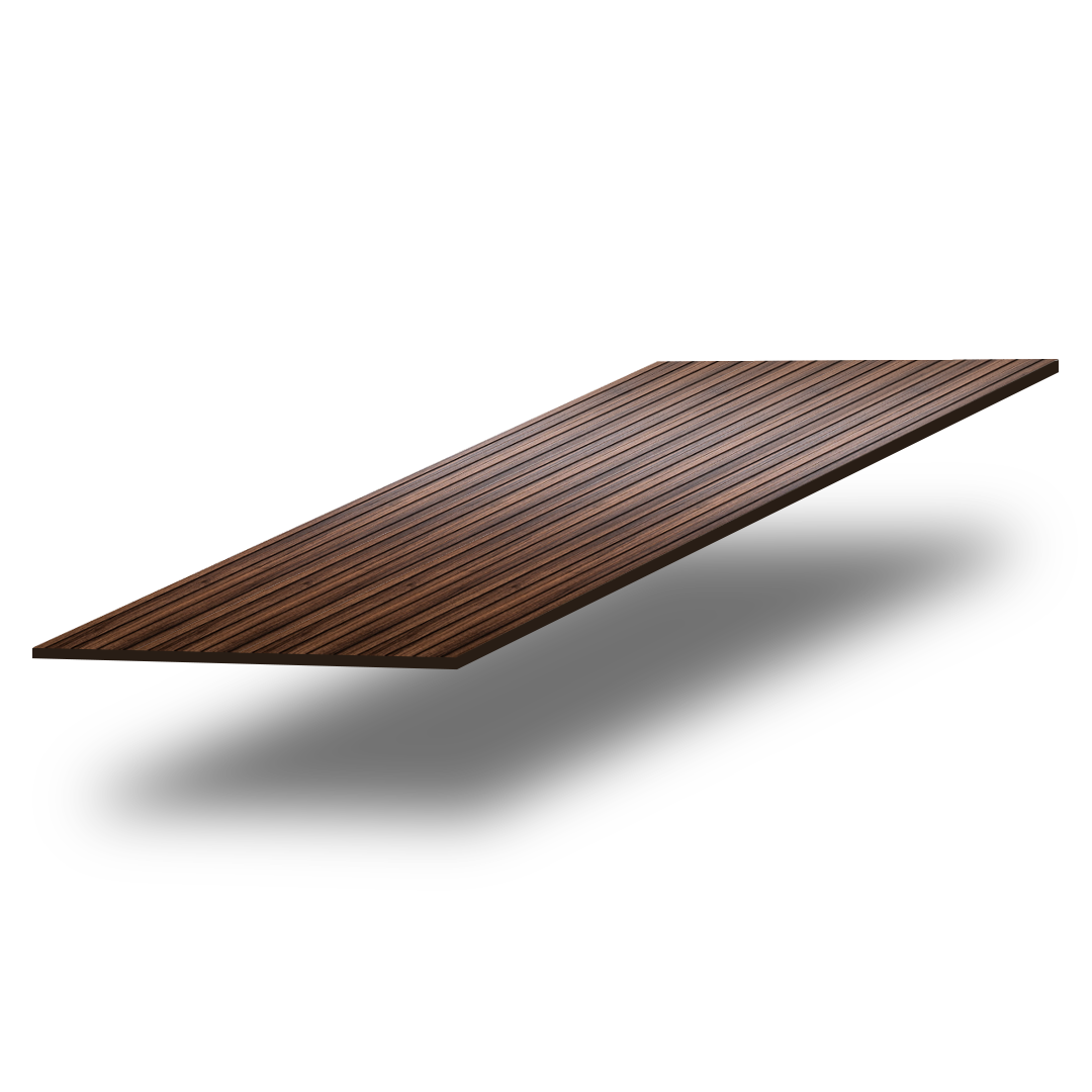 Fluted wall panel in Tree Bark (P26), multiple panels