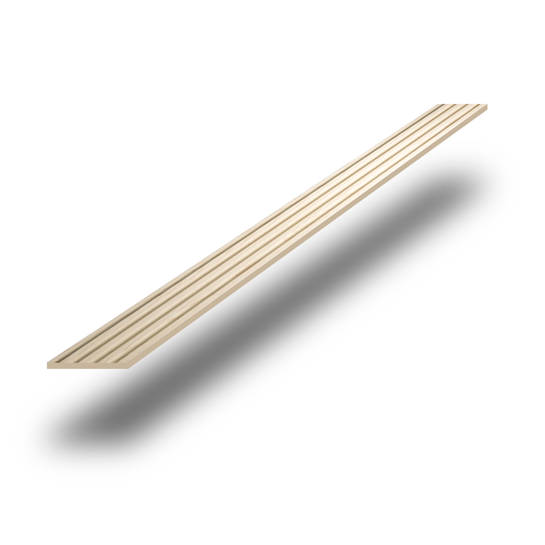 Fluted wall panel in White Oak (P94), single panel
